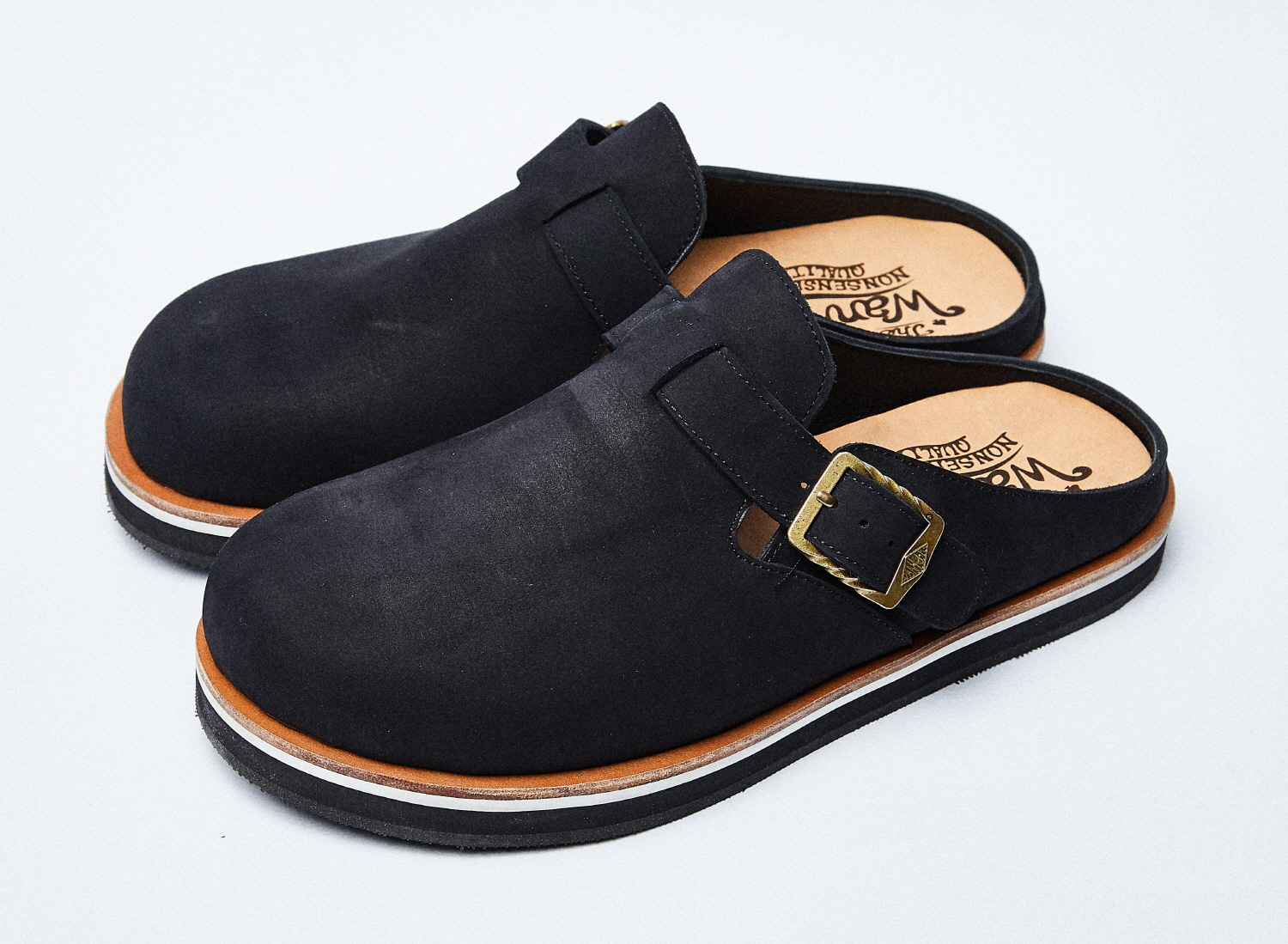 Nubuc Sabot shoes[Black]