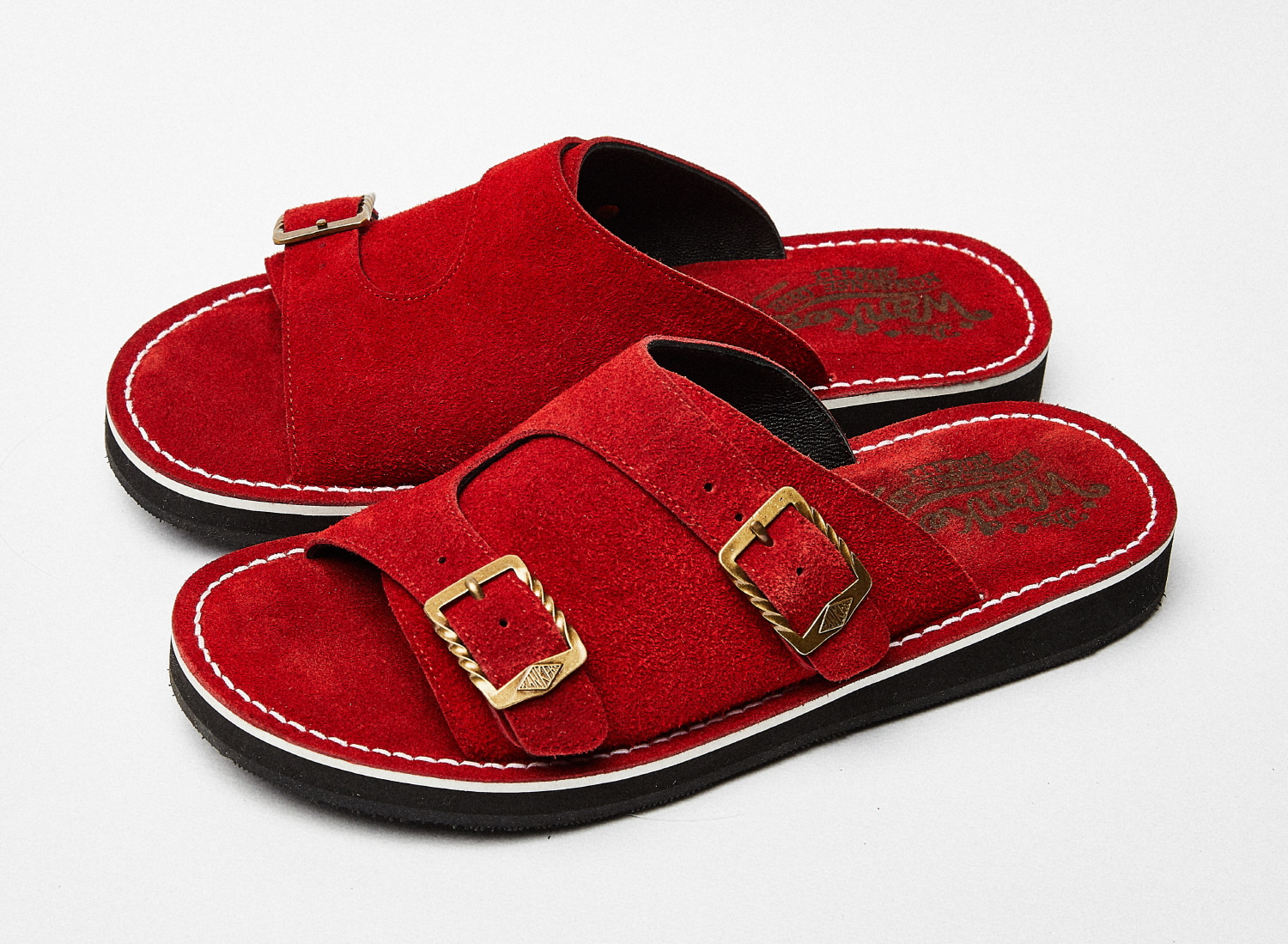 Suede Double Strap [Red]