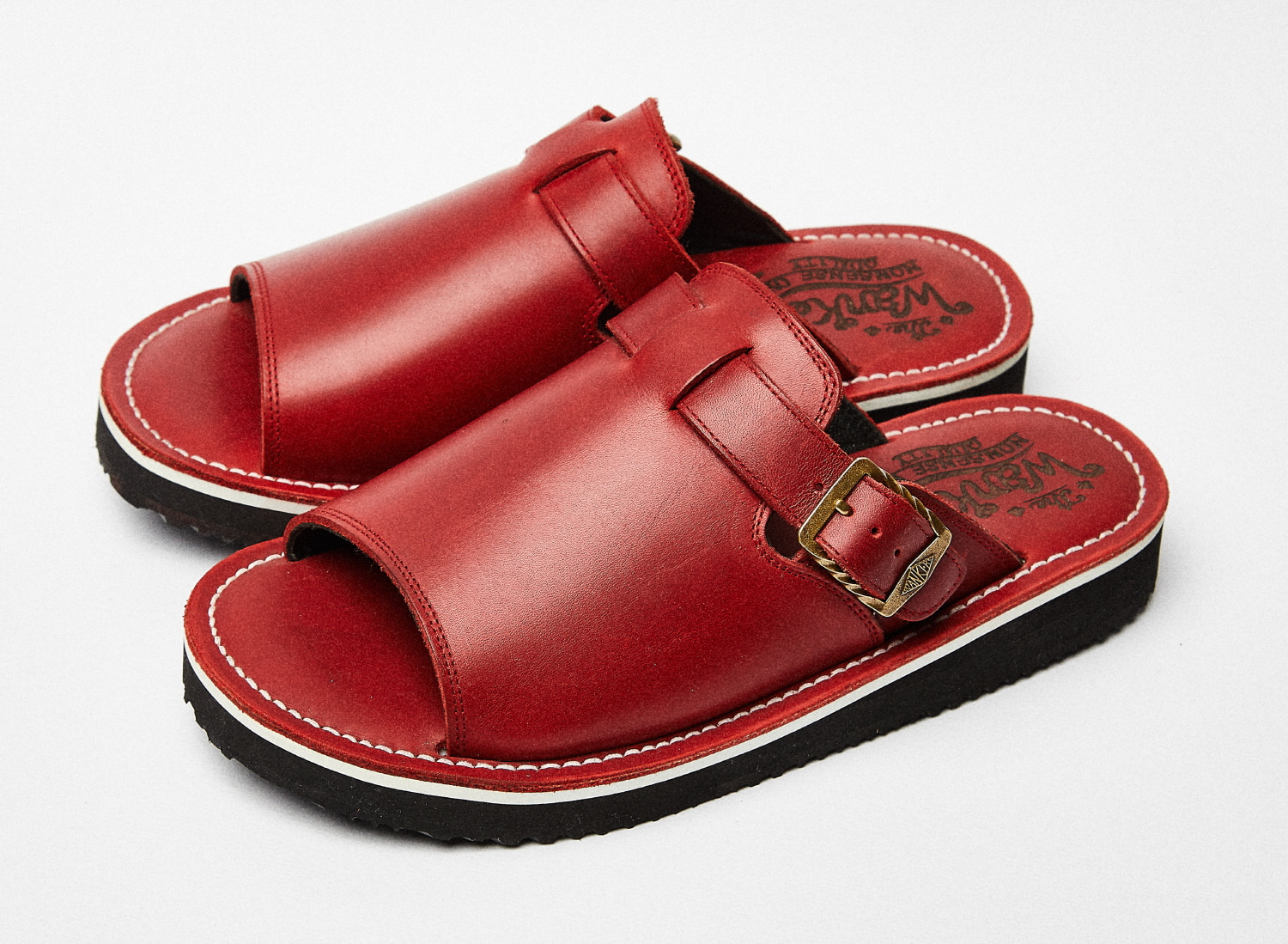 Oil-leather Single Strap [Red]