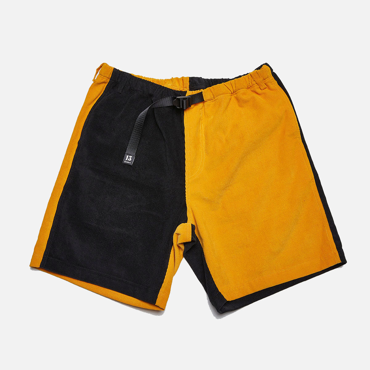 Cord shorts[black/yellow]